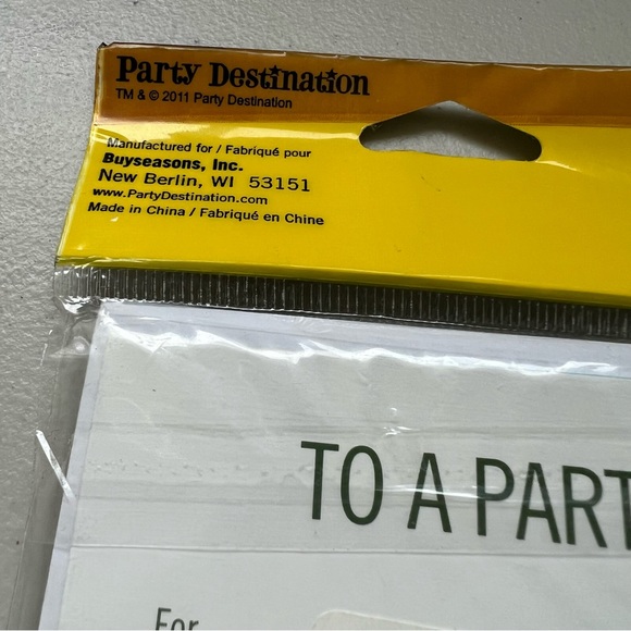 John Deere Tractor Birthday Invitations NEW Package of 8 - Picture 5 of 5